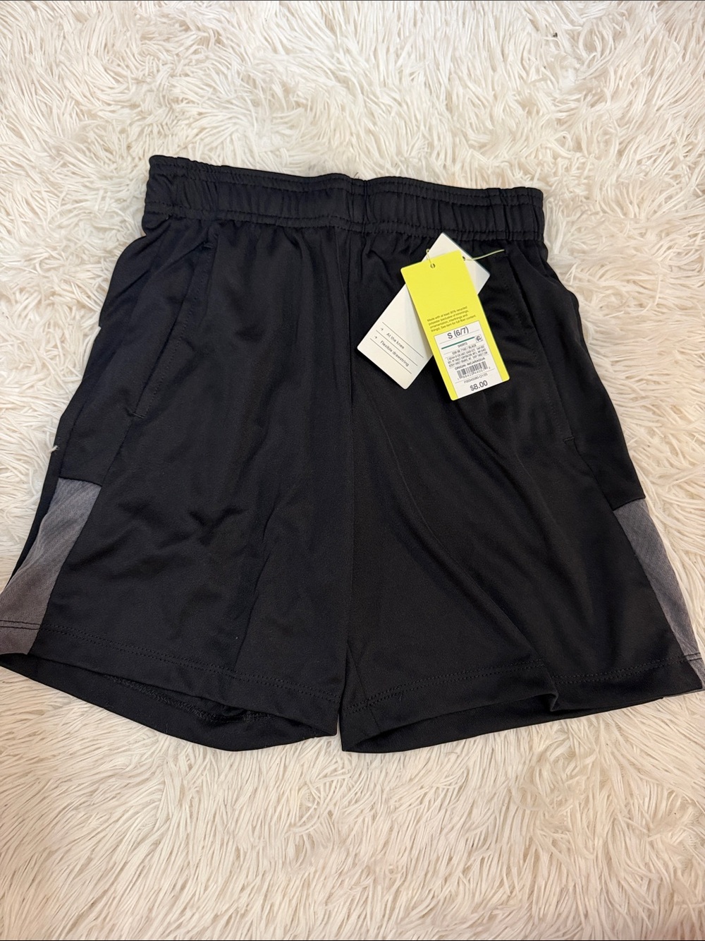 all in motion Black Active Shorts with Gray Accents